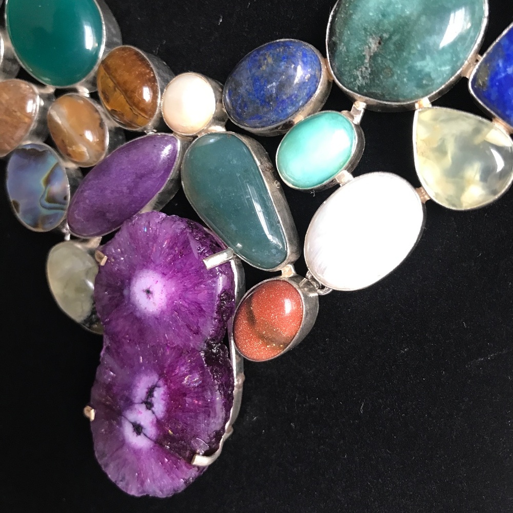 Pearl & Gemstone Necklace- EUC! - Picture 5 of 11